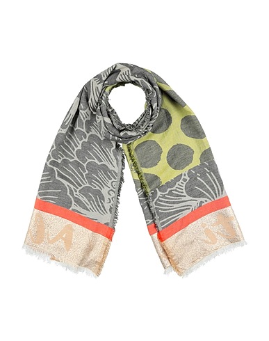 ALESSIA SANTI Scarves and foulards Grey 50% Cotton, 30% Viscose, 20% Metal