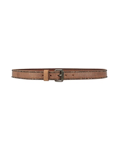 DIESEL Regular belt Camel Leather