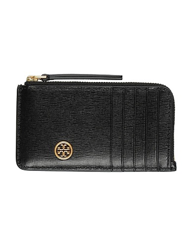 TORY BURCH Small Leather Goods Black Textile fibres