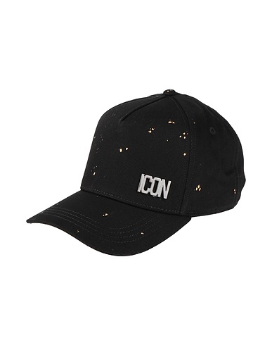 DSQUARED2 Hat Black 98% Cotton, 2% Elastane