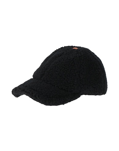 TOD'S Cappello Nero 70% Lana, 30% Cotone, Pelle di vitello