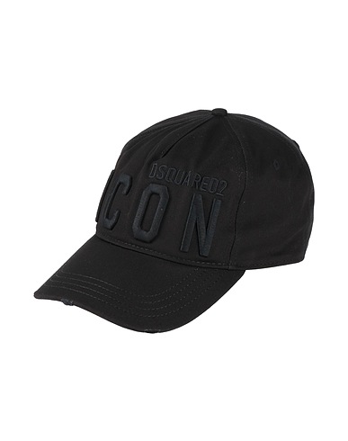 DSQUARED2 Hat ICON Black 100% Cotton