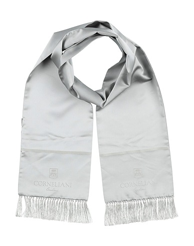 CORNELIANI Scarves and foulards Light grey 100% Silk