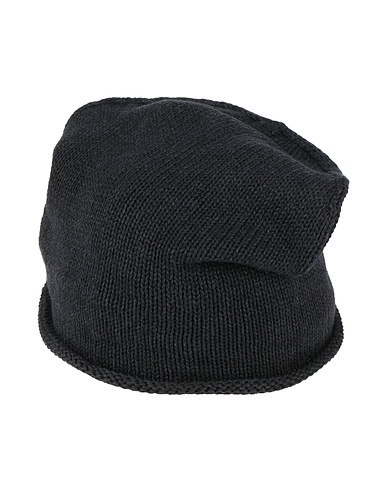 ISABEL BENENATO Hat Charcoal 85% Cotton, 15% Cashmere