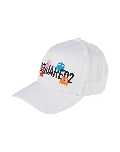 DSQUARED2 Hat PAC-MAN X DSQUARED2 White 100% Cotton
