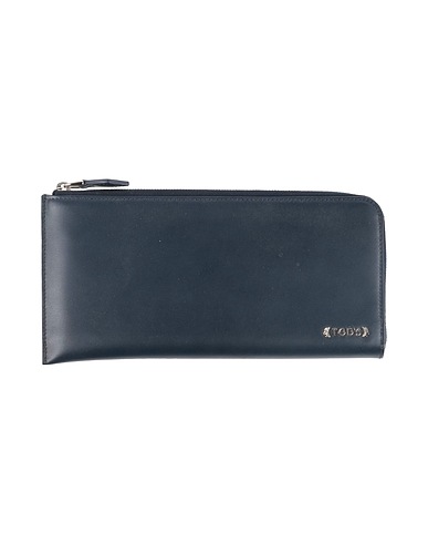 TOD'S Wallet Midnight blue Leather