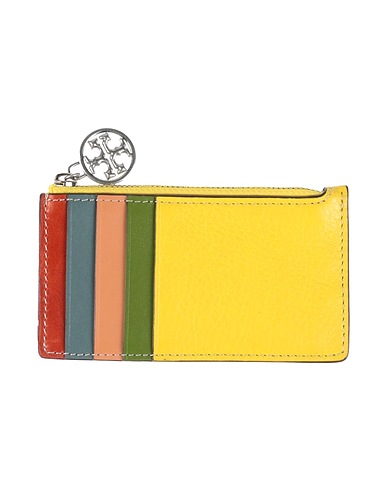 TORY BURCH レザー小物 イエロー 牛革（カーフ） 100%