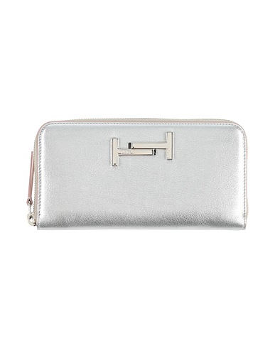 TOD'S Wallet Silver Leather