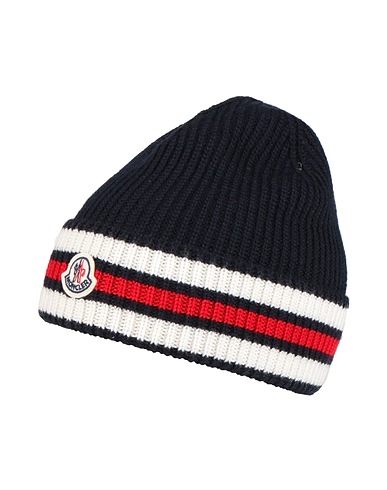 MONCLER Hat Midnight blue 100% Virgin Wool