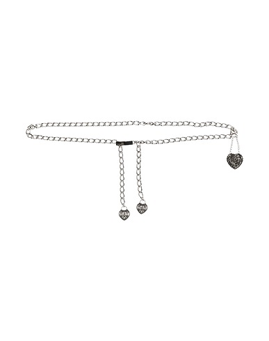 DSQUARED2 Thin belt Silver 50% Tin alloy, 50% Brass