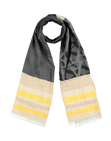 ALESSIA SANTI Scarves and foulards Grey 42% Viscose, 37% Polyester, 21% Cotton