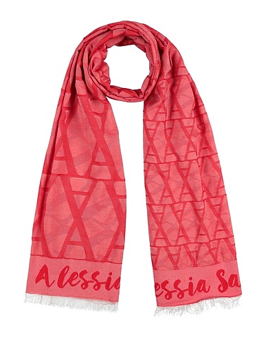 ALESSIA SANTI Sciarpe e foulard Rosso 47% Poliestere, 39% Viscosa, 14% Cotone