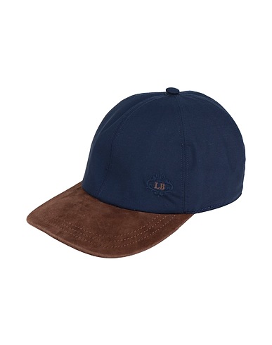 LUIGI BORRELLI NAPOLI Hat Blue 100% Wool, Leather