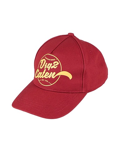 DSQUARED2 Hat Burgundy 100% Cotton