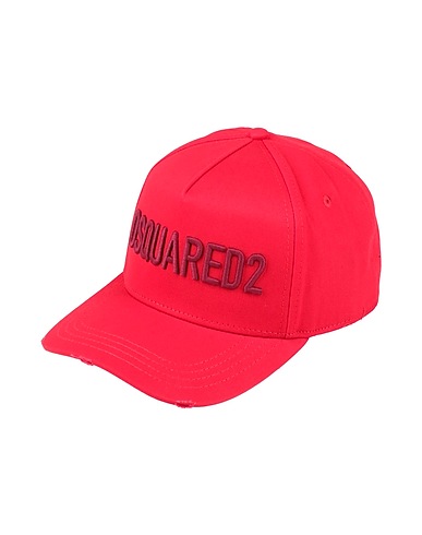 DSQUARED2 帽子 レッド コットン 100%