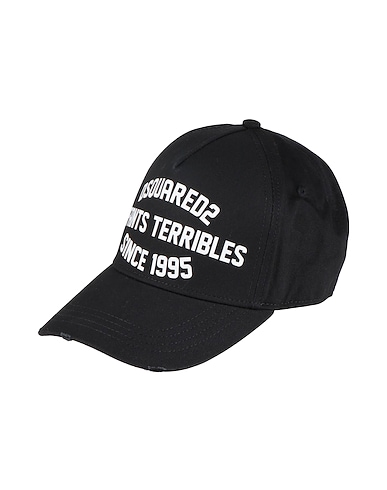 DSQUARED2 Hat Black 100% Cotton