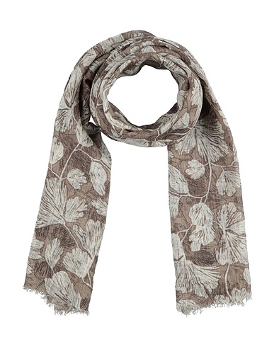 BRUNELLO CUCINELLI Scarves and foulards Khaki 100% Linen