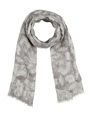BRUNELLO CUCINELLI Scarves and foulards Light grey 100% Linen