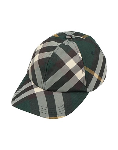 BURBERRY Hat Dark green 100% Cotton