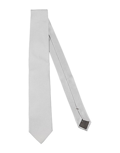 CARUSO Ties and bow ties Light grey 100% Silk