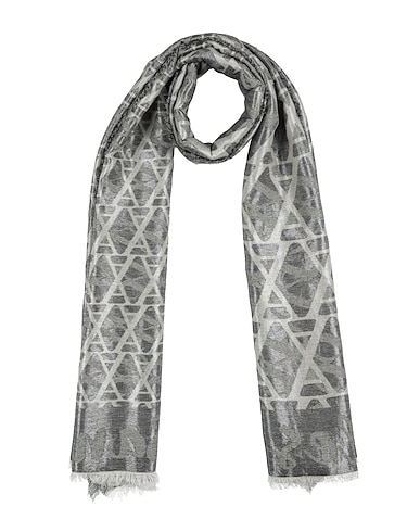 ALESSIA SANTI Scarves and foulards Grey 50% Cotton, 30% Viscose, 20% Metallic fiber