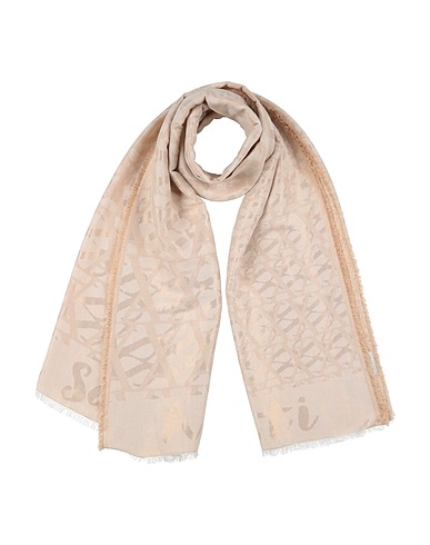 ALESSIA SANTI Sciarpe e foulard Beige 50% Cotone, 30% Viscosa, 20% Fibra di metallo