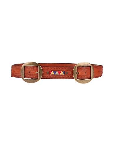 DSQUARED2 Belts Tan Leather, Textile fibres