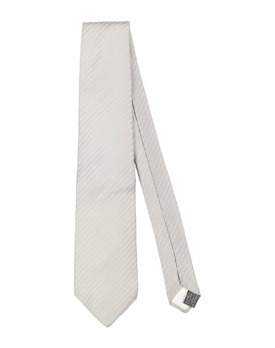 CERRUTI 1881 Ties and bow ties Light grey 50% Silk, 50% Polyamide