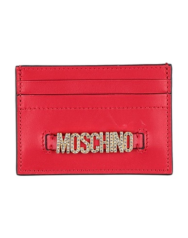 MOSCHINO Small Leather Goods Red Leather