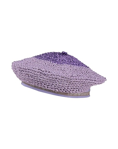 EMPORIO ARMANI Hat Mauve 100% Viscose, Cotton