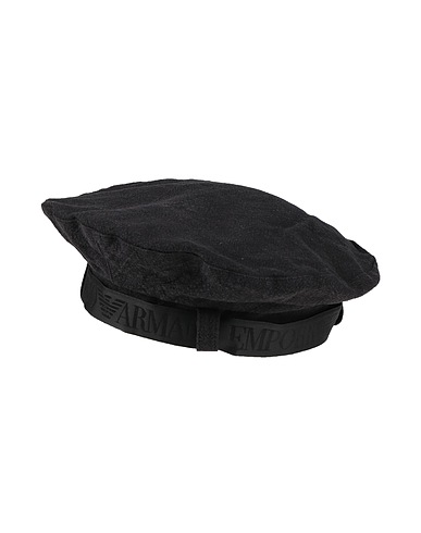 EMPORIO ARMANI Mützen & Hüte Schwarz 100% Ramie, Polyester