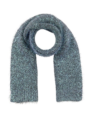 TORY BURCH Scarves and foulards Pastel blue 41% Merino Wool, 35% Polyamide, 23% Polyester, 1% Elastane
