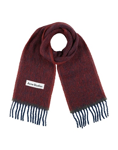 ACNE STUDIOS Scarves and foulards Brick red 33% Alpaca wool, 25% Wool, 22% Nylon, 20% Mohair wool