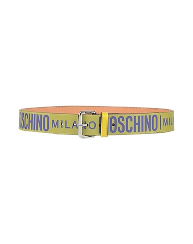 MOSCHINO Regular belt Lime green Leather