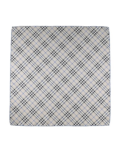 BURBERRY Scarves and foulards Light grey 100% Silk