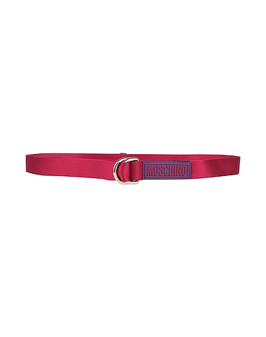 MOSCHINO Belts Magenta Leather, Textile fibres