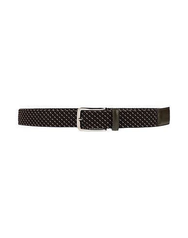 HOGAN Fabric belt Military green Textile fibres, Leather