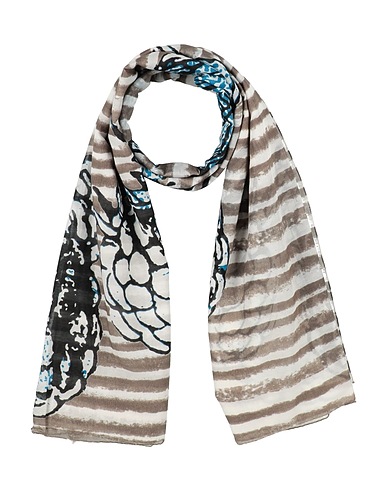 PHINE Sciarpe e foulard Verde militare Cotone, Seta