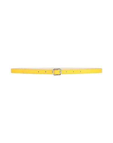 MAISON BOINET Cintura Sottile Giallo ocra Vacchetta