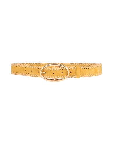 VANESSA BRUNO Regular belt 100% Cow leather, Natural raffia