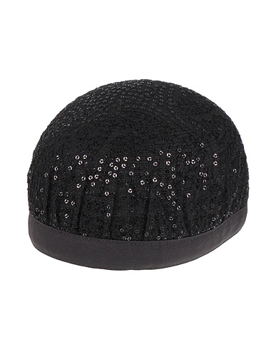 GIORGIO ARMANI Hat Black 78% Hemp, 22% Cotton, Polyester, Polyamide
