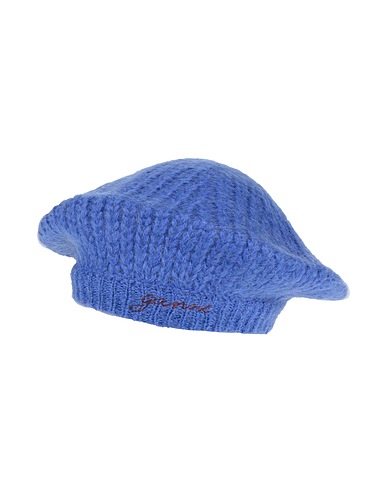GANNI Hat Blue 55% Mohair wool, 29% Polyamide, 16% Wool