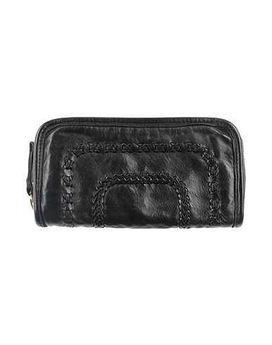 CAMPOMAGGI Wallet Black 100% Cow leather