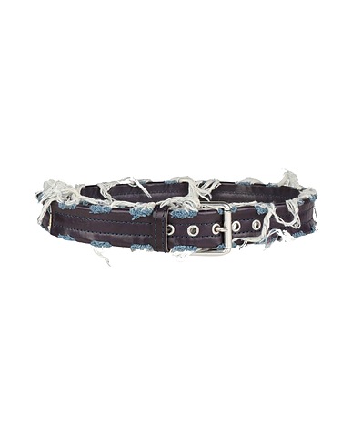 DIESEL Regular belt Midnight blue Leather, Textile fibres