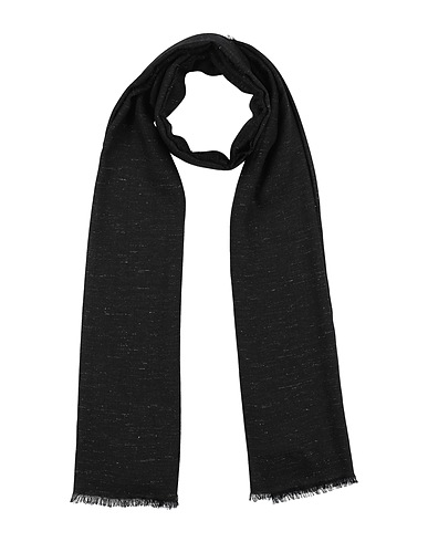 EMPORIO ARMANI Scarves and foulards Black 51% Viscose, 38% Wool, 9% Acrylic, 1% Alpaca wool, 1% Polyester