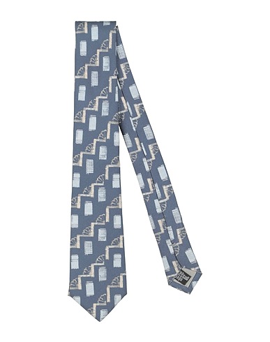 GIORGIO ARMANI Ties and bow ties Slate blue 100% Silk