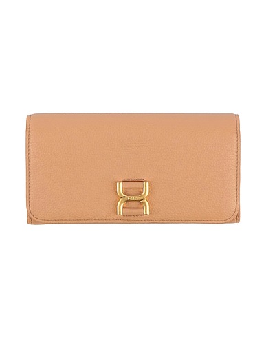 CHLOÉ Wallet Camel 100% Calfskin