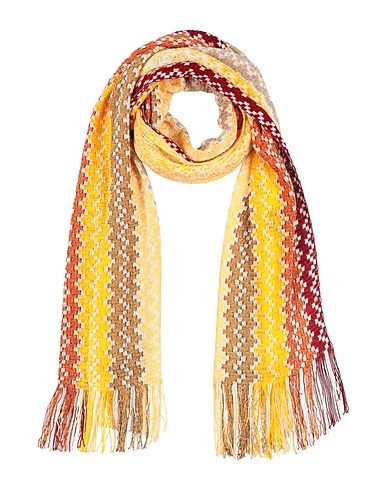 MISSONI Scarves and foulards Yellow 92% Viscose, 8% Polyester