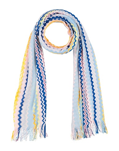 MISSONI Sciarpe e foulard Celeste 82% Cotone, 18% Viscosa