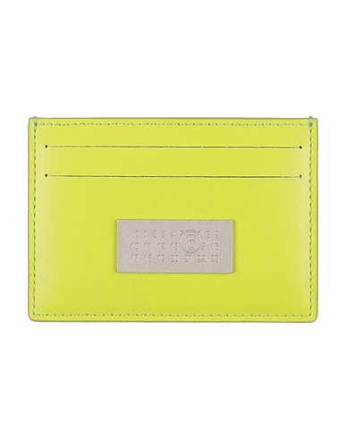 MAISON MARGIELA Small Leather Goods Lime green 100% Cow leather